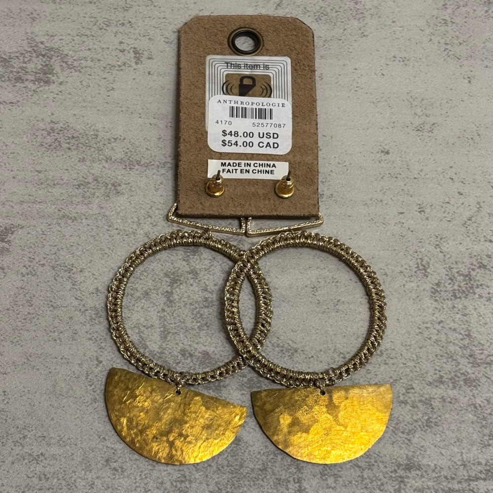 Anthropologie Caitlin Crocheted Drop Earrings - Picture 5 of 7
